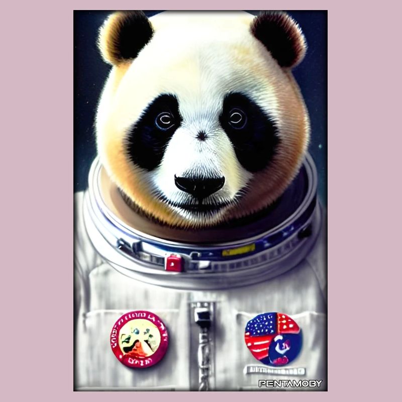 Panda Bear Panda Astronaut Future Sci-Fi Technology