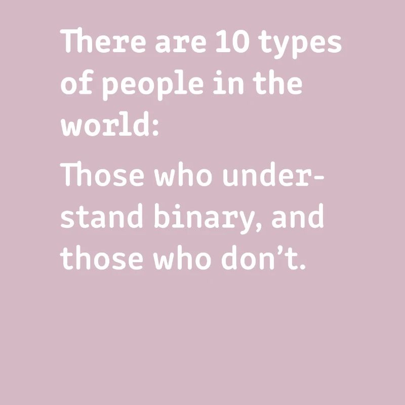 Understand Binary Web Developer Coder