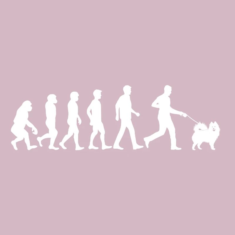 Samoyed Hund Evolution Hundebesitzer