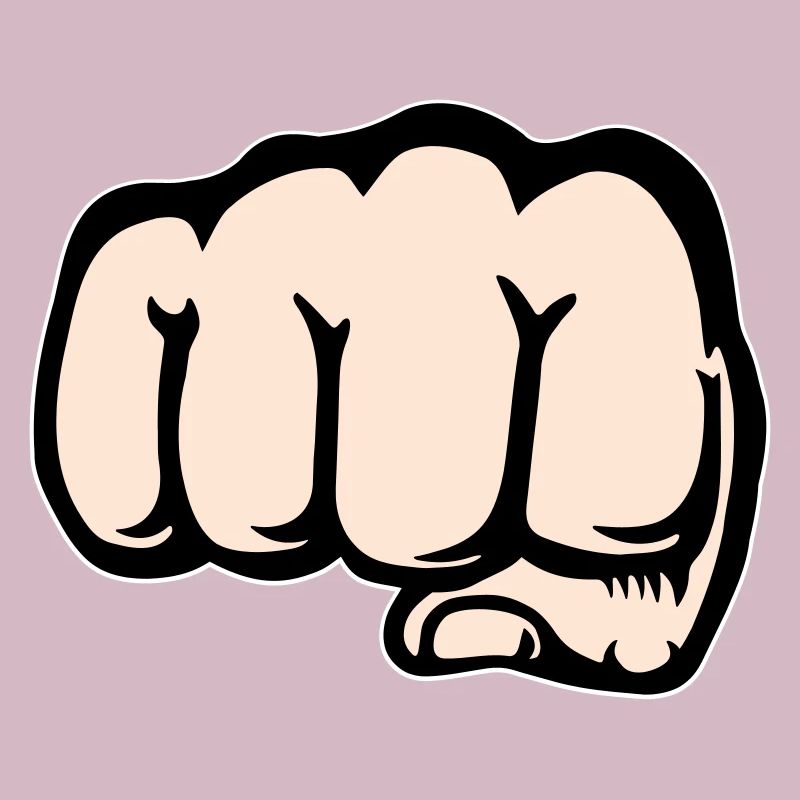 Faust Hand Symbol vorne