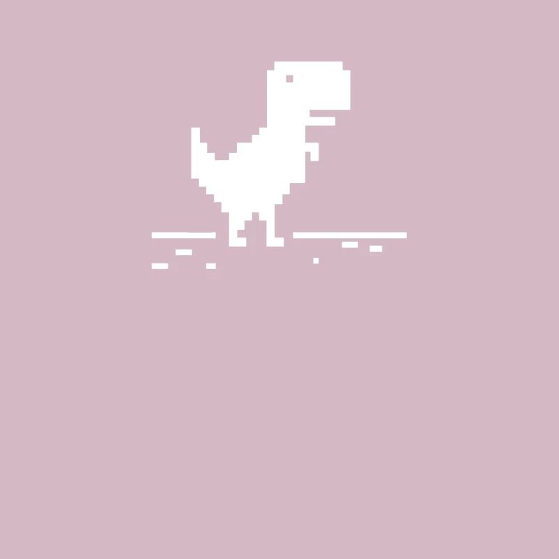 Oops! No Internet Connection 8 bit Dino