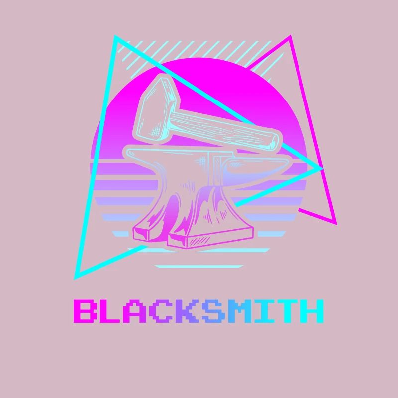 Rétro Vintage Classic Blacksmith Blacksmithing