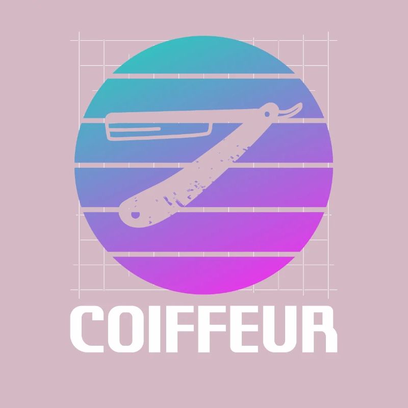 Retro Coiffure Barbier Coiffeuse