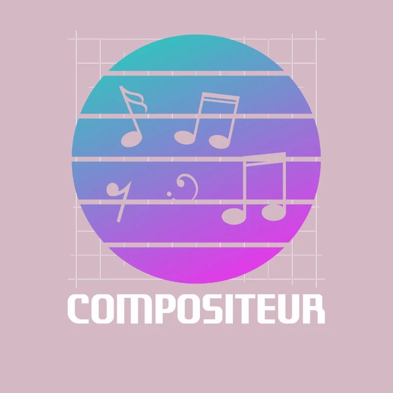 Retro Compositeur Composition Musicale