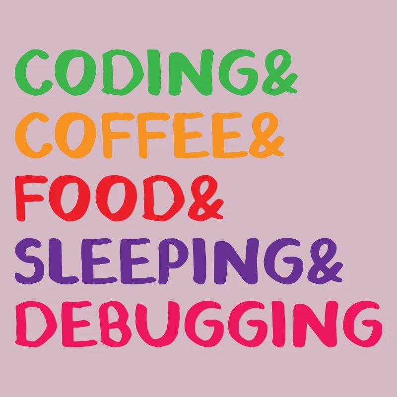 Coding Coffee Food Sleeping Debbuging Programmer C