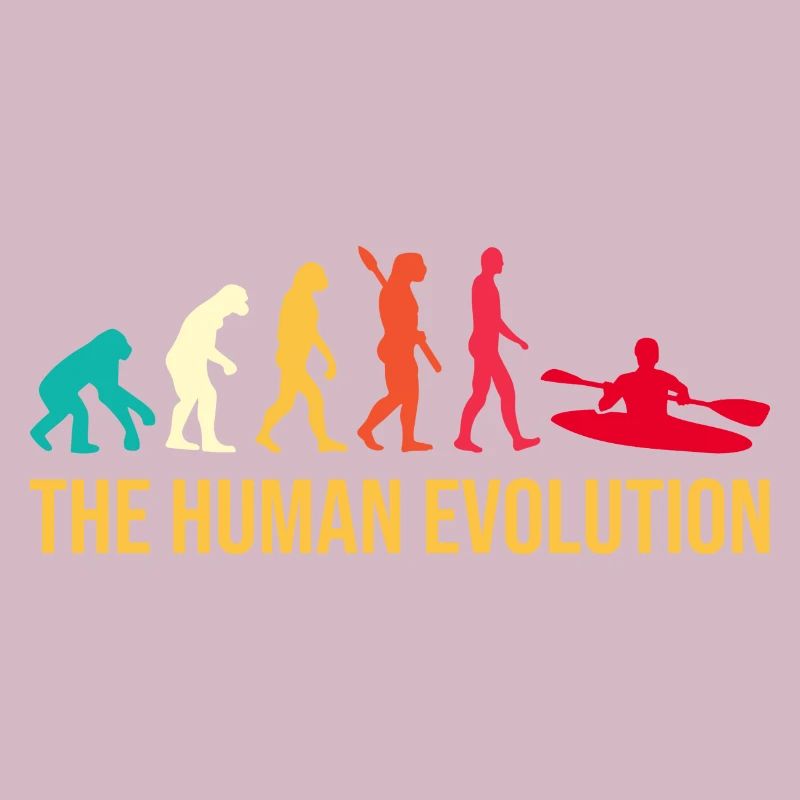 Evolution Graphic Kayaking Canoe Rowing Rower Padd