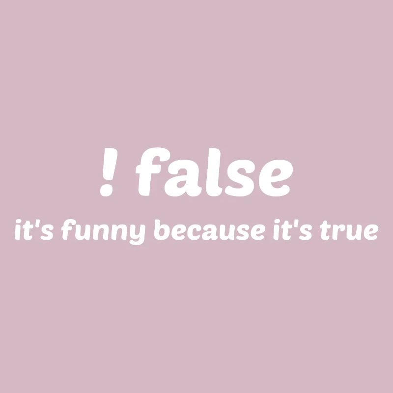 False It's Funny Because It's True Programmer Comp