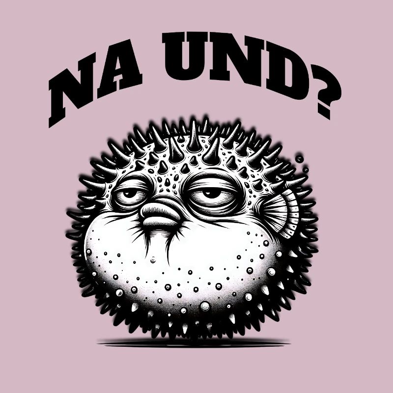 Grumpy puffer fish – a statement
