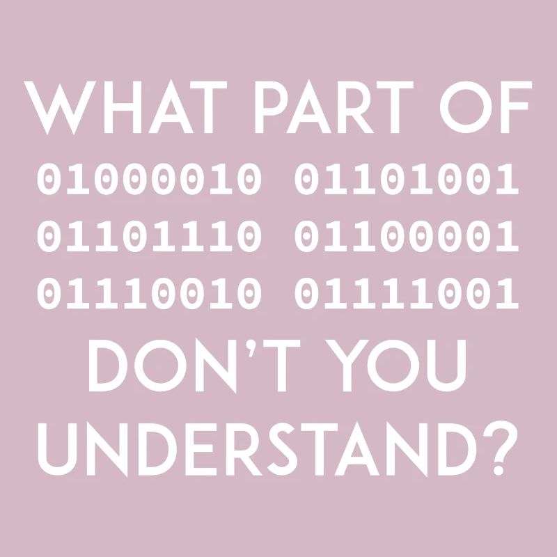 Binary Code Funny saying Nerd geek Programmer IT