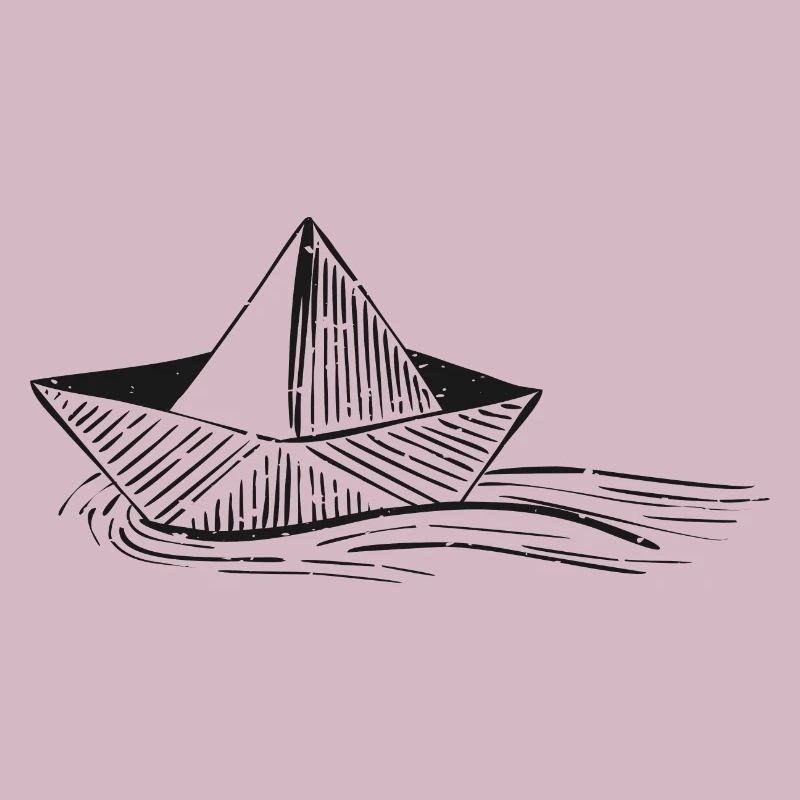 Boot Schiff Papierboot Geschenk Segelboot Kapitän