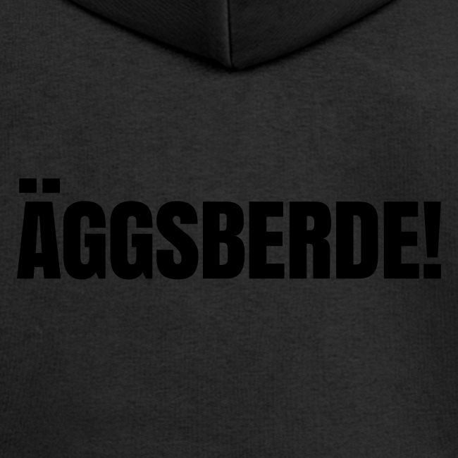 Äggsberde schwarz einzeilig