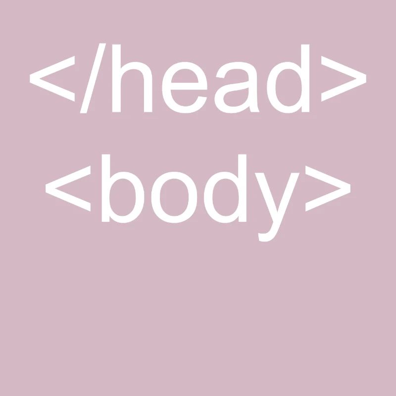 Programming Nerd Head Body HTML