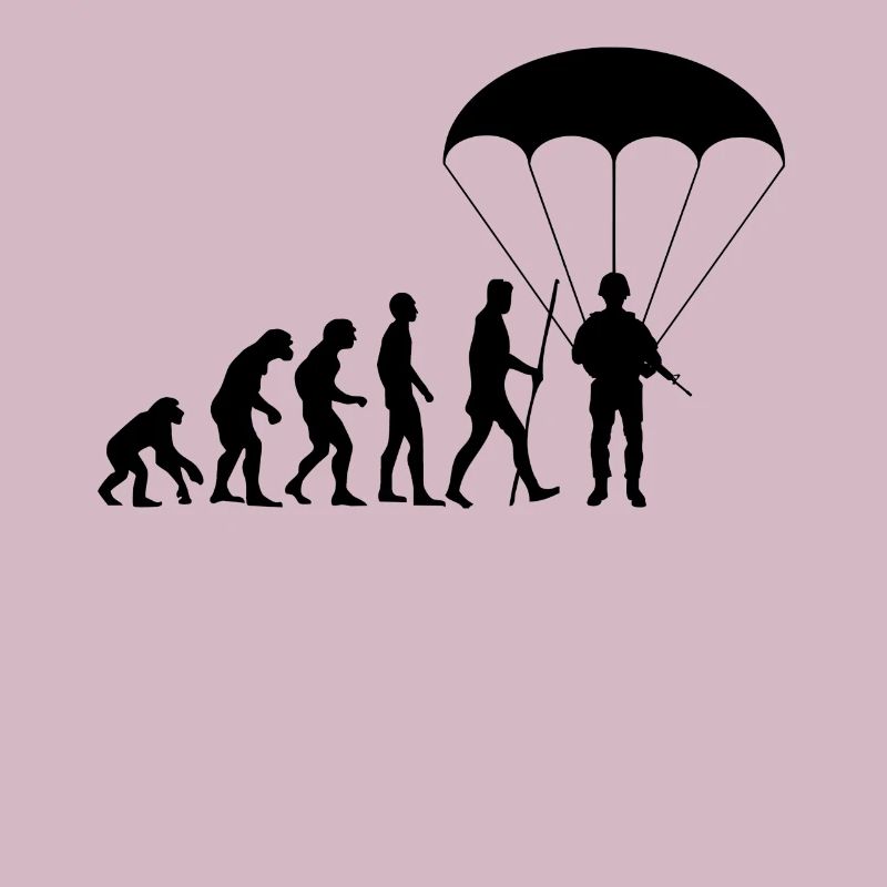 Evolution paratrooper parachutist