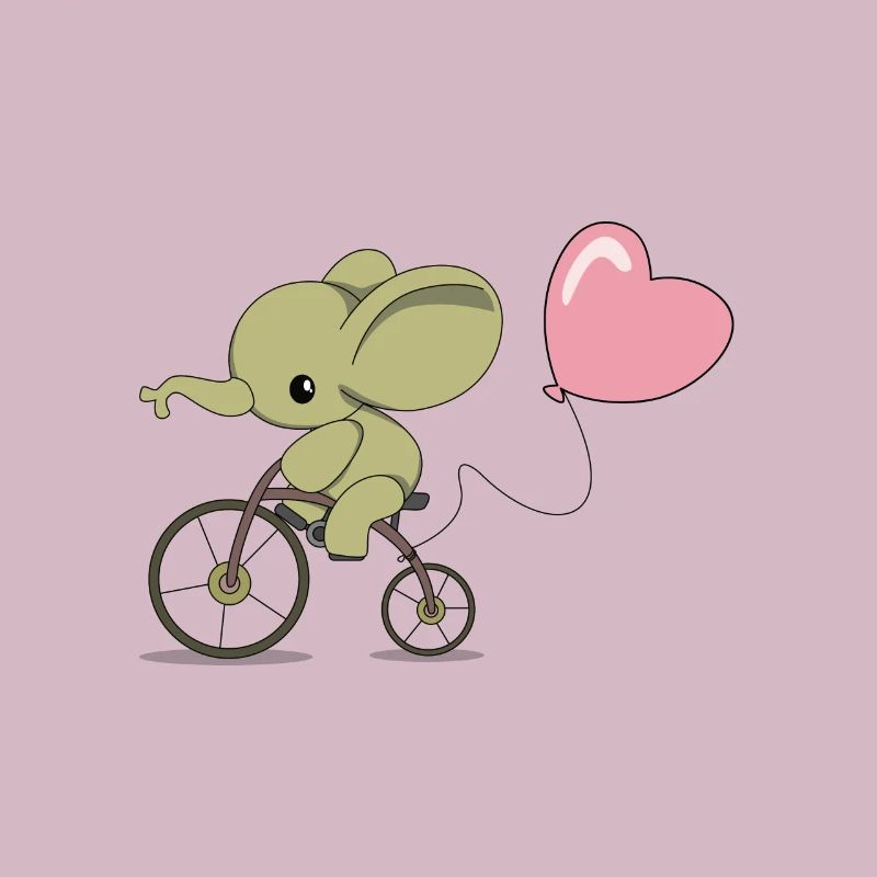 Éléphant à vélo