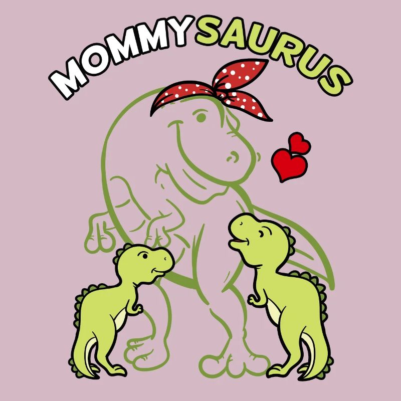 Mommysaurus mit 2 Babys