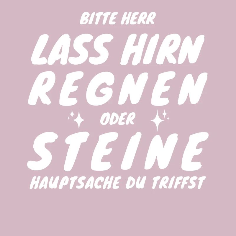New Bitte Herr lass Hirn regnen oder Steine...