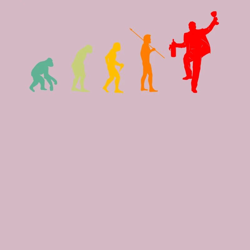 Evolution Aperitif funny gift Man