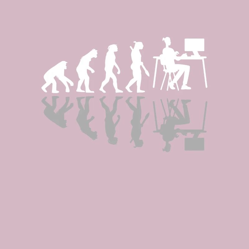 Human Evolution Web Designer Humor Digital Design