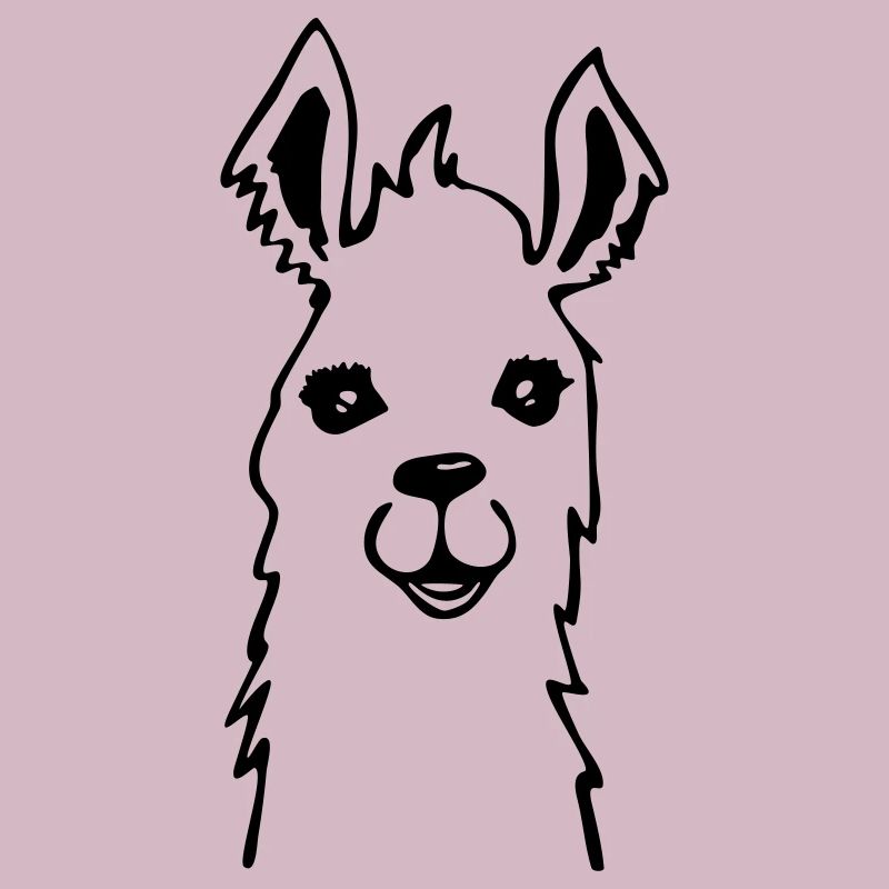 Llama llama alpaca cute drawing