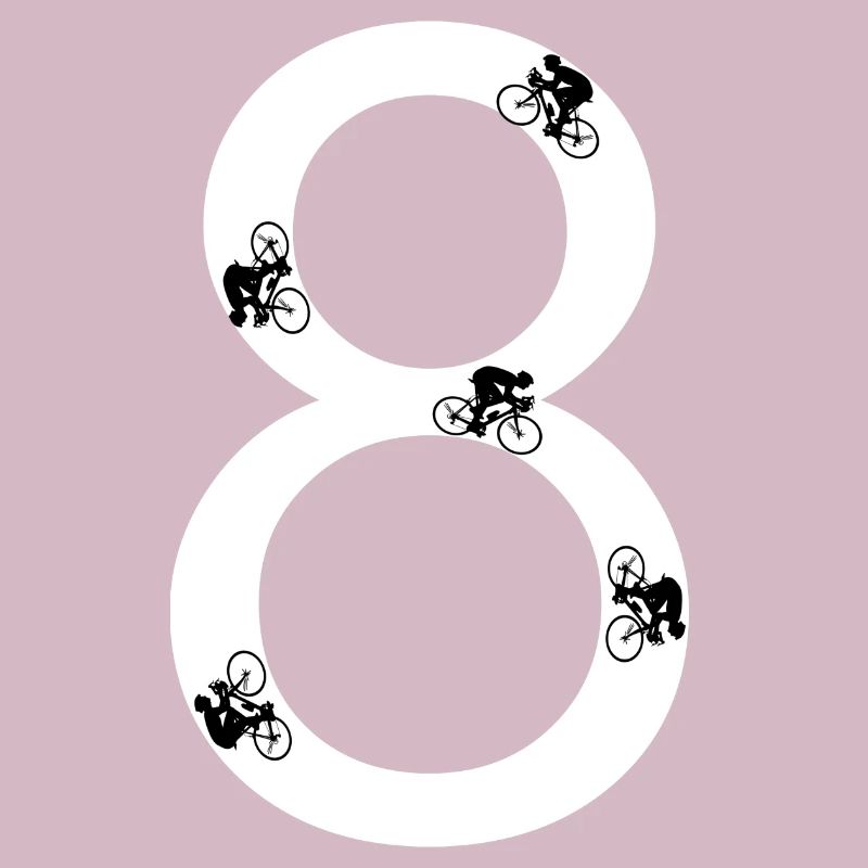 Conception rétro de course de vélo
