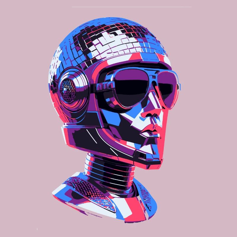Robot,Disco Ball,Disco Ball Head