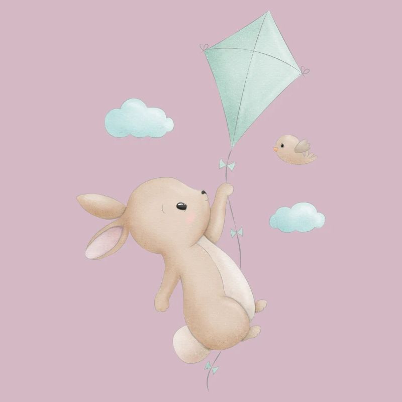 Hase mit Drachen
