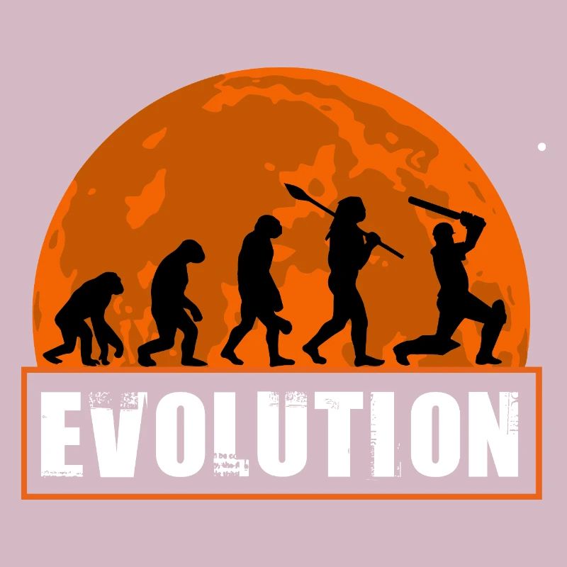 Évolution de la silhouette du joueur de cricket et du batteur