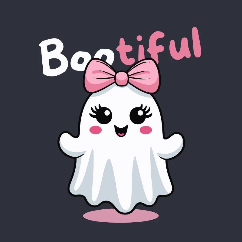 Bootiful Ghost Cute With Bow