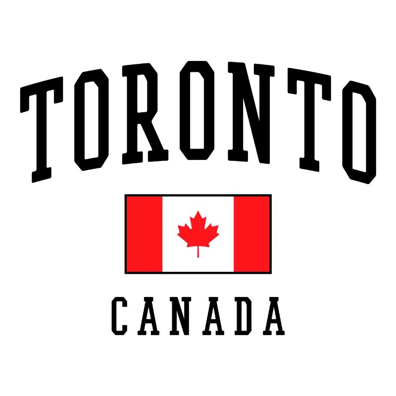Toronto Kanada Flagge Design Geschenkidee