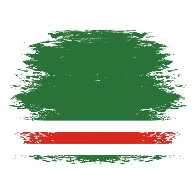 Drapeau de la Tchétchénie utilisé