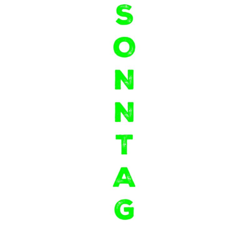 Dimanche - vert