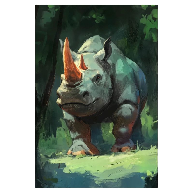 Illustration eines Nashorns