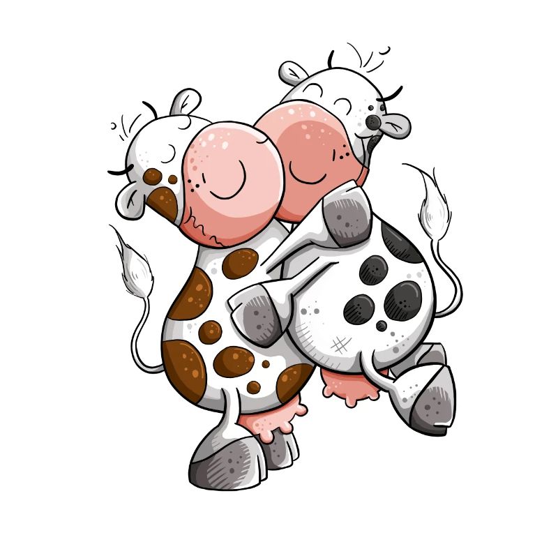 Cuddling Cows I Cow Cows