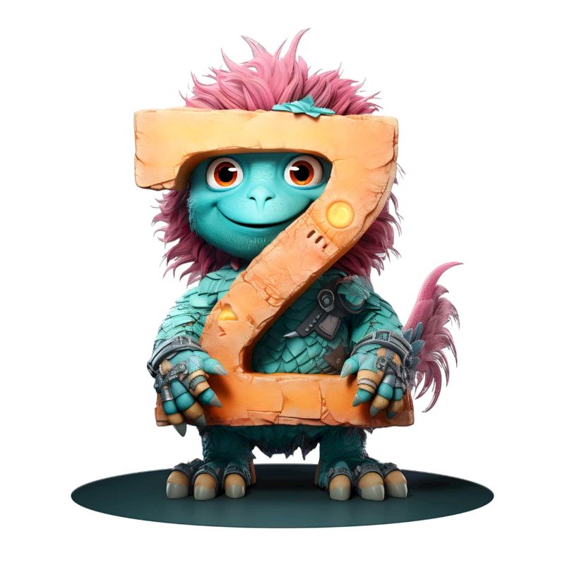 Exotic Chicken with Letter Z