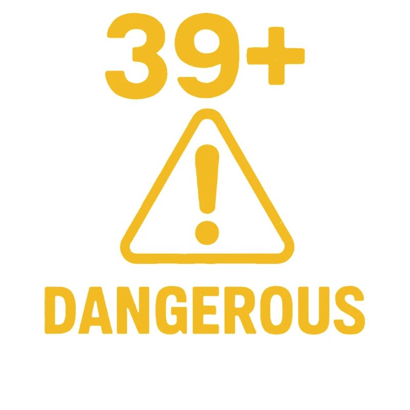 Lustiges 39 Plus Geburtstags-Warnschild