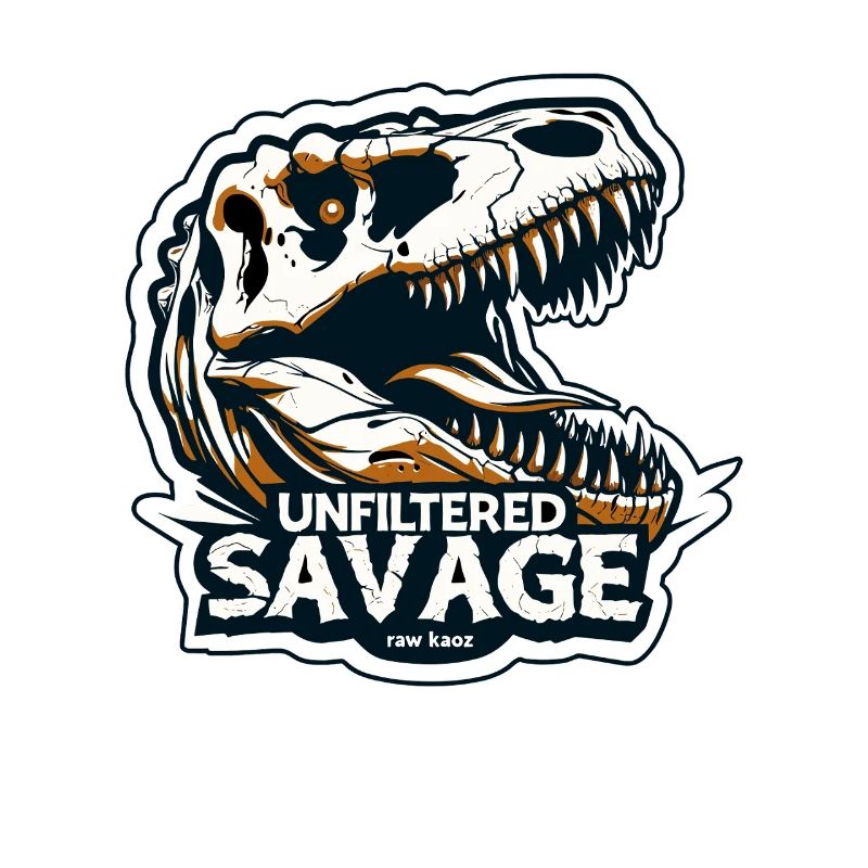 Unfiltered Savage Rex Skull Tee