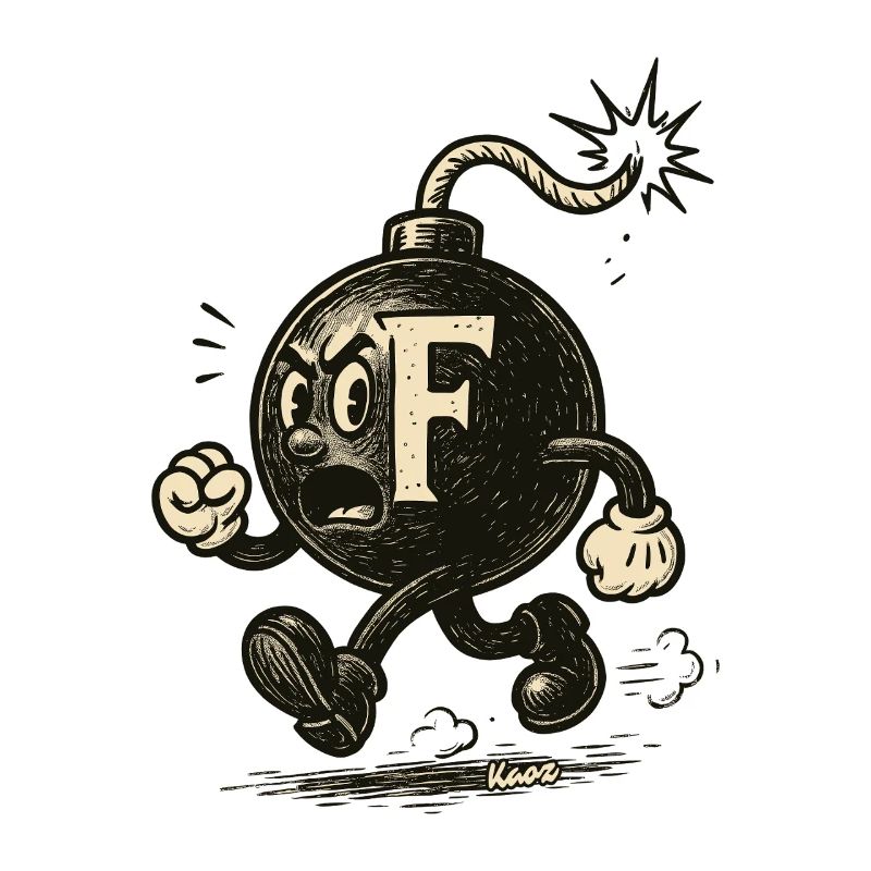 F-Bombe-Maskottchenbombe