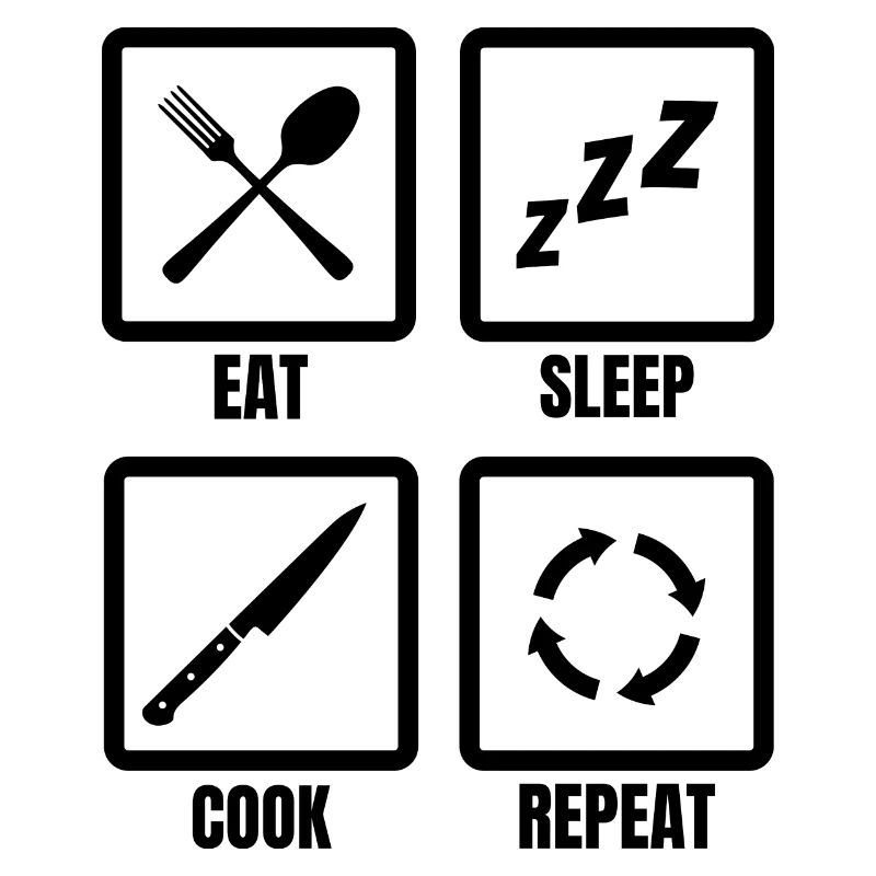Kochen Tägliche Routine