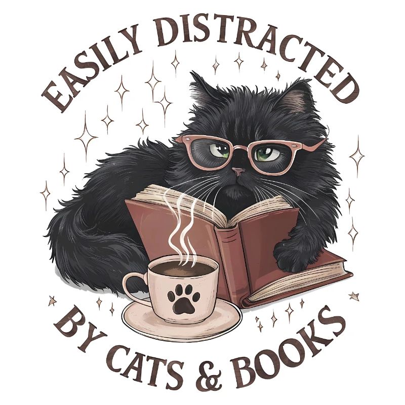 Facilmente distratto da gatti e libri