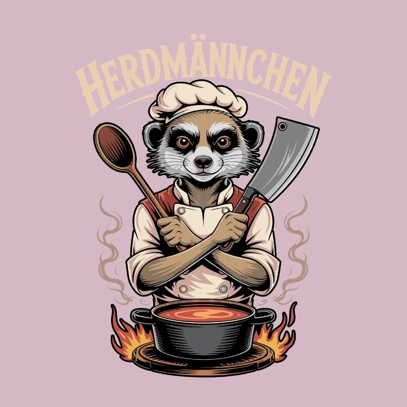 Herdmannchen Kochen Lustiger Koch Herdmannchen