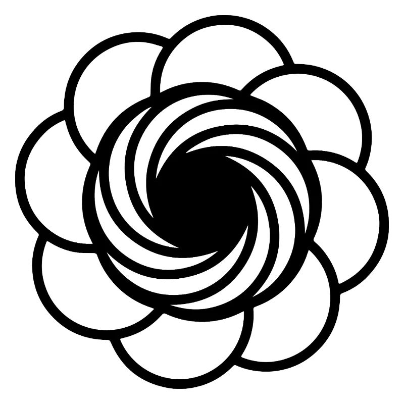 Kosmische Vortex-Blume