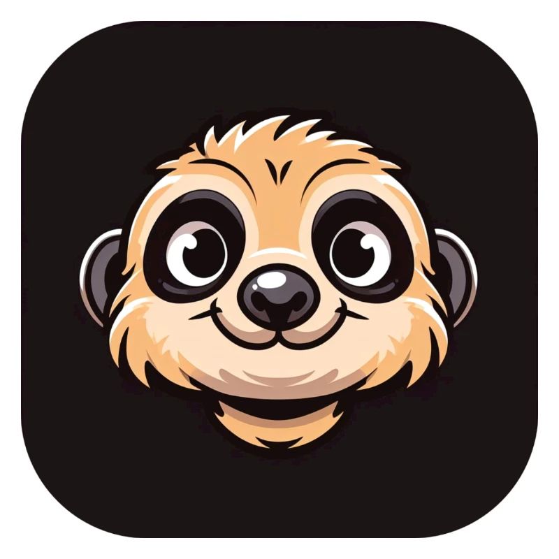 Comic Meerkat Head