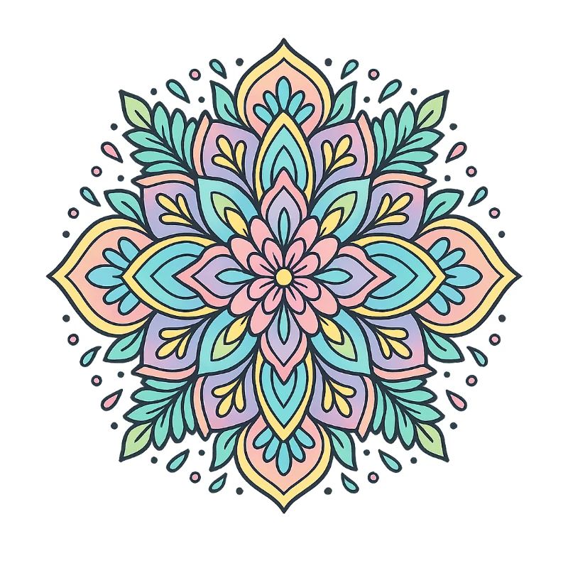 Mandala de fleurs