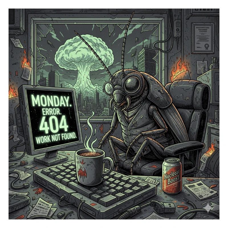 Lundi post-apocalyptique - Crise du bureau de Roach
