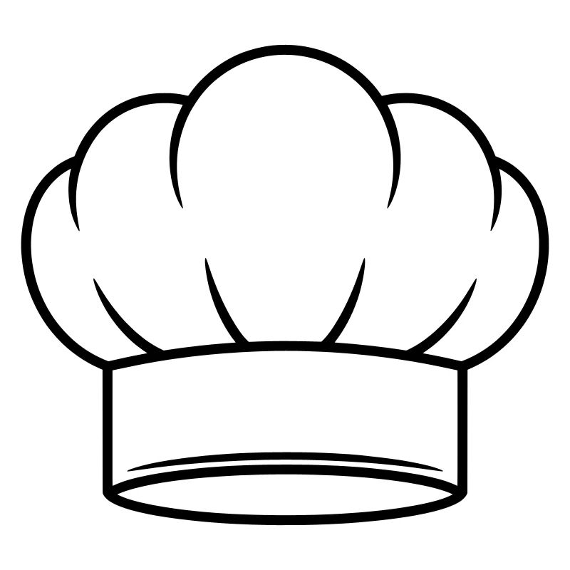 Conception d’icônes vectorielles de chapeau de chef