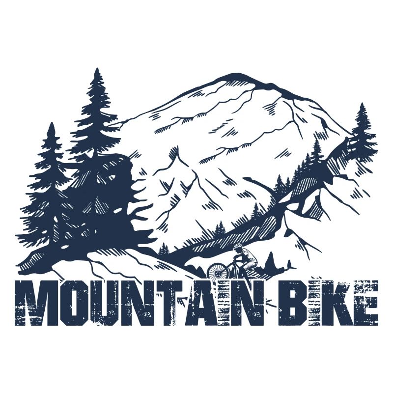 Silhouette du sommet du VTT