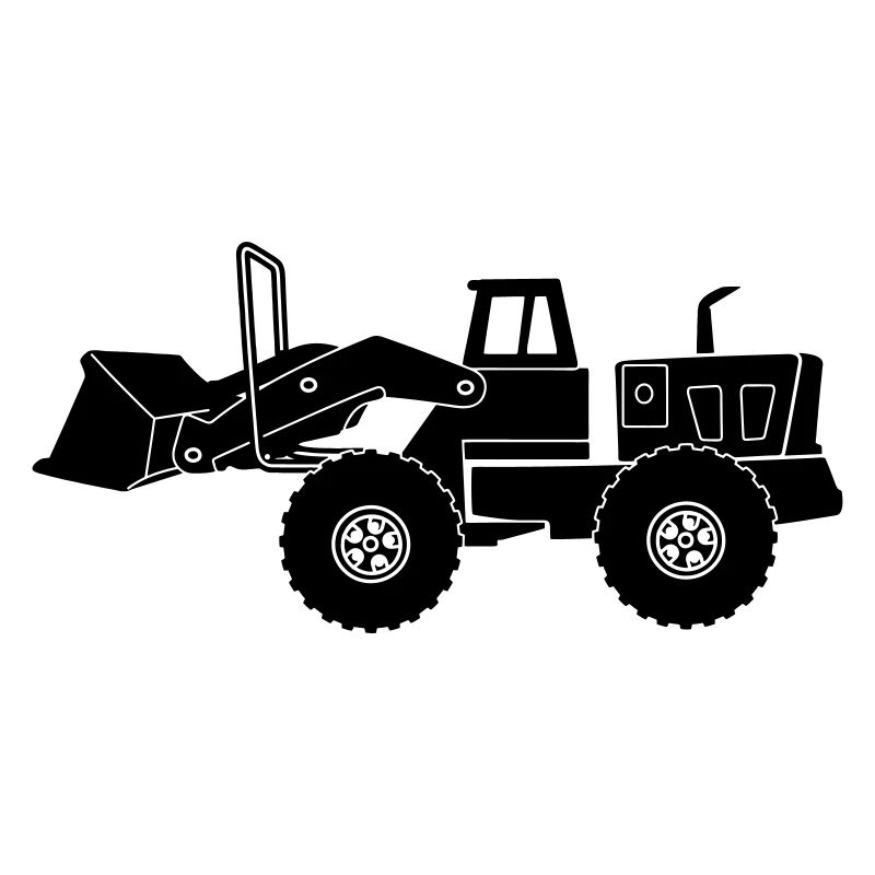 Transparenter Bulldozer