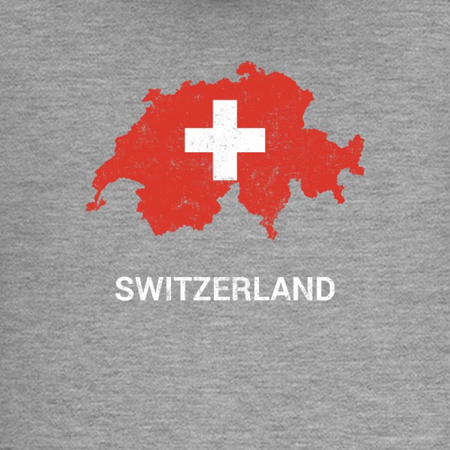 Switzerland ( Schweiz Suisse ) country map & flag