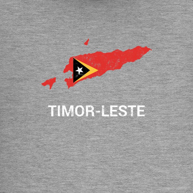 Timor-Leste ( East Timor ) country map & flag