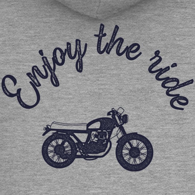 Enjoy the ride - Motorrad Logo dunkel